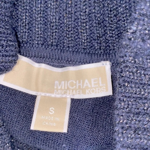 Michael Kors navy blue turtleneck sweater size small - Picture 4 of 7